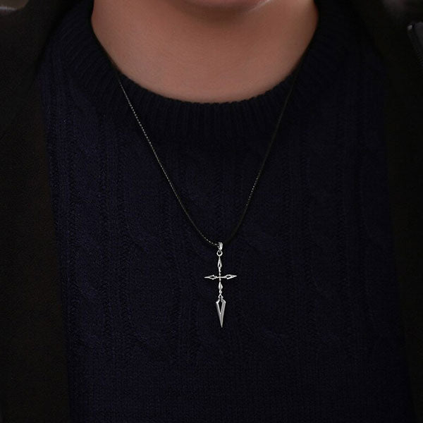 Collier croix en argent
