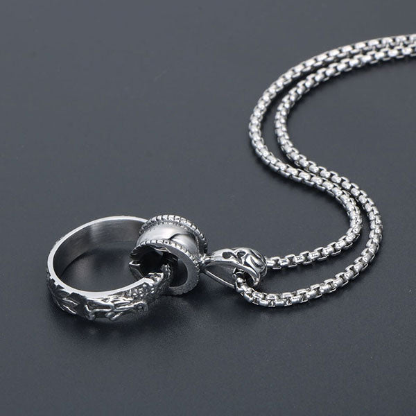 Collier Dragon Anneau