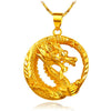 Collier Dragon Chinois Or