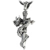 Collier Dragon Épée Argent