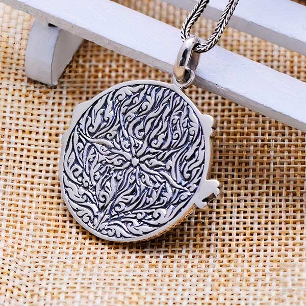 Collier Dragon Tigre (Argent)