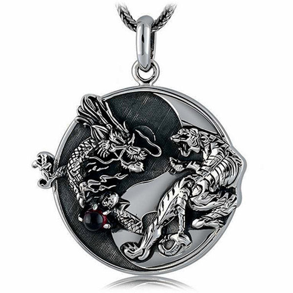 Collier Dragon Et Tigre