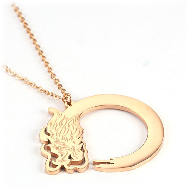 Collier dragon femme