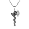 Collier Dragon Hache Viking