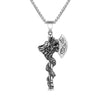 Collier Dragon Hache Viking