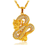 Collier Dragon Japonais Doré