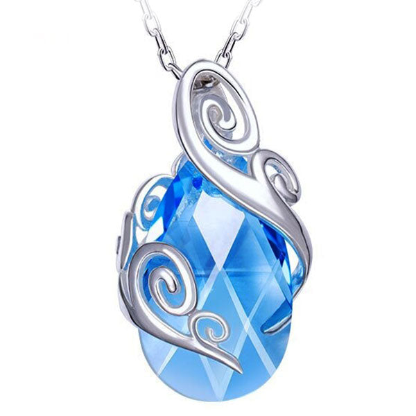 Collier dragon larme glaciale