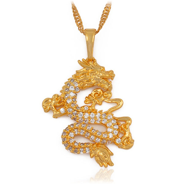 Collier dragon or