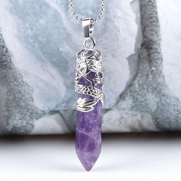 Collier Dragon Pierre Naturelle