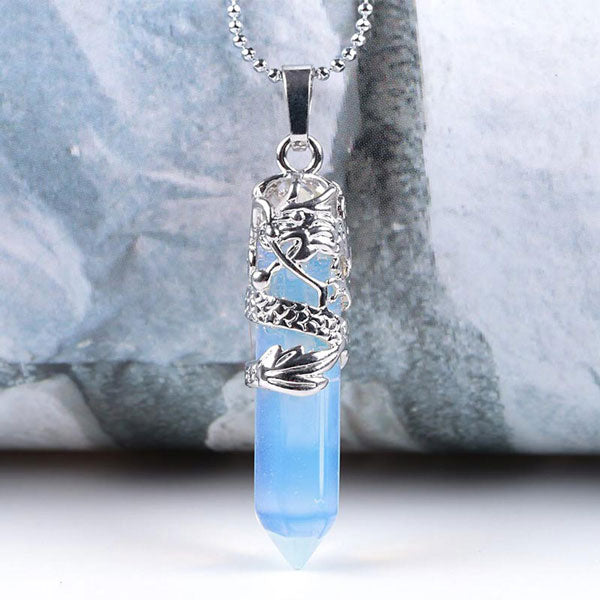 Collier Dragon Pierre Naturelle