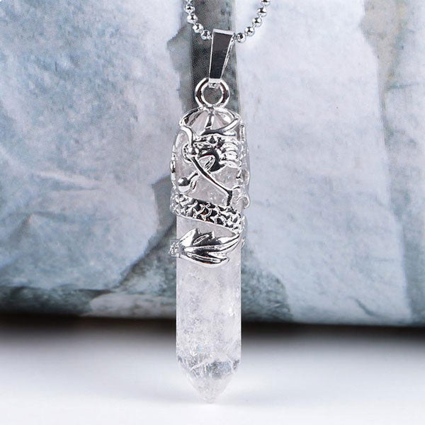 Collier Dragon Pierre Naturelle