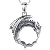 Collier Dragon Pour Homme Argent