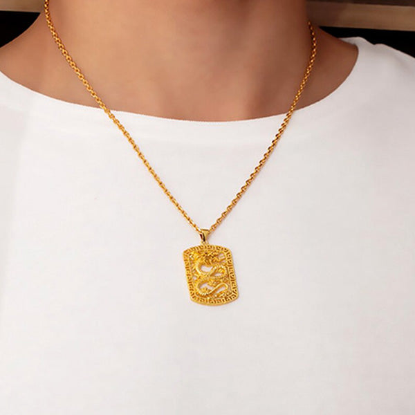 Collier Dragon Rectangle