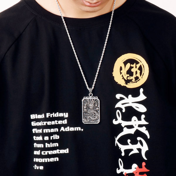 Collier Dragon Talisman (Acier)