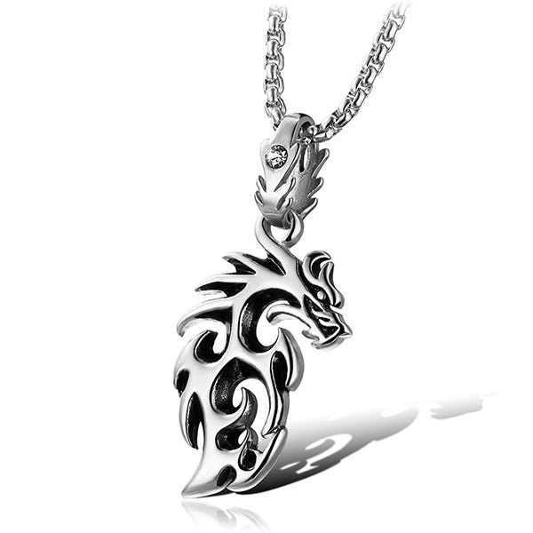 collier dragon tribal