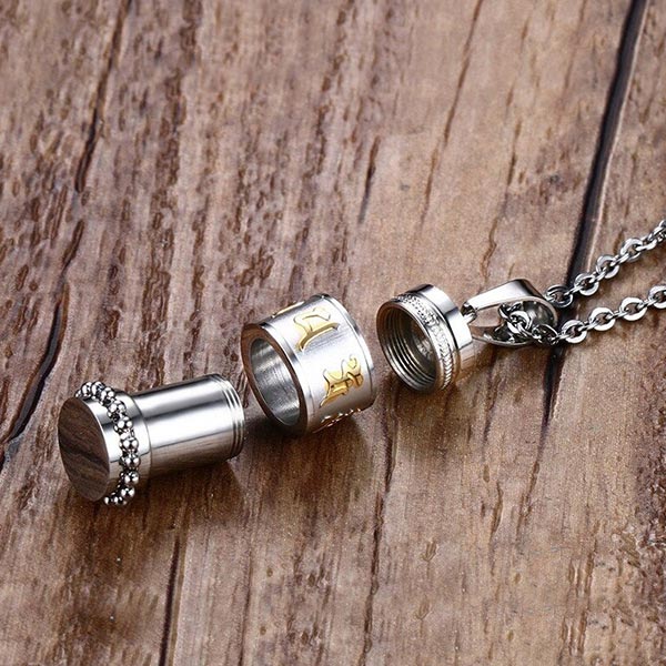 Collier Dragon Mantra (Acier)