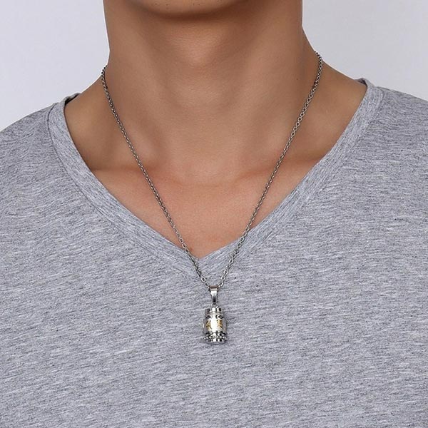 Collier Dragon Mantra (Acier)