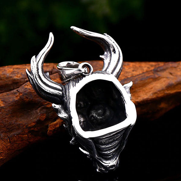 Collier Dragon Masque Oni (Acier)