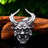 Collier Dragon Masque Oni (Acier)