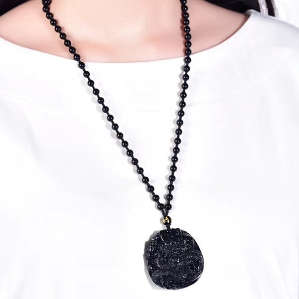 Collier Obsidienne noire