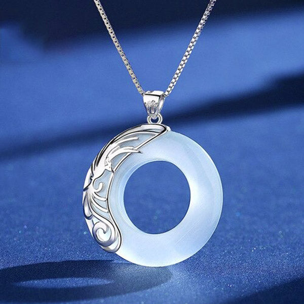 Collier Pierre De Lune Argent