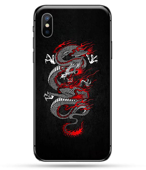 Coque Dragon Japonais Rouge