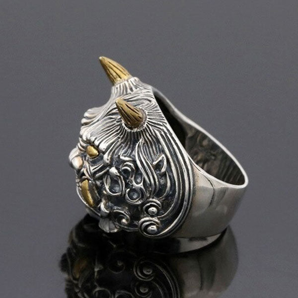 Bague Dragon Biker Pixiu (Argent)
