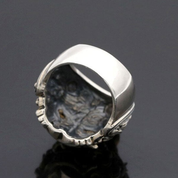 Bague Dragon Biker Pixiu (Argent)