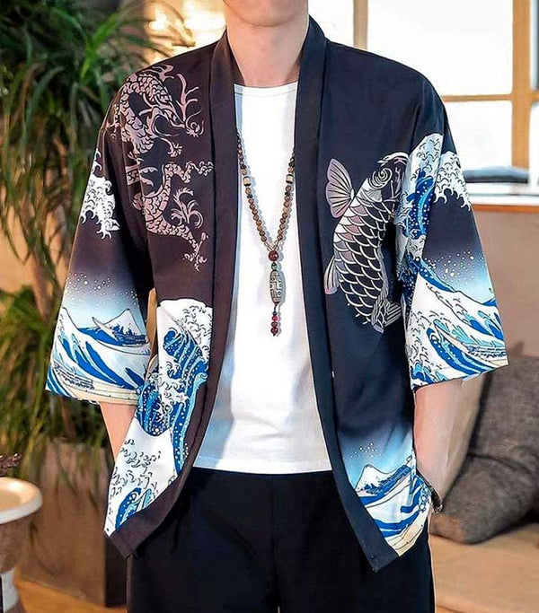Kimono dragon cardigan