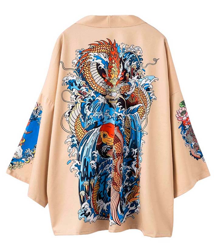 Kimono dragon femme
