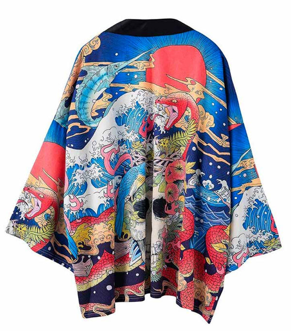 Kimono dragon print