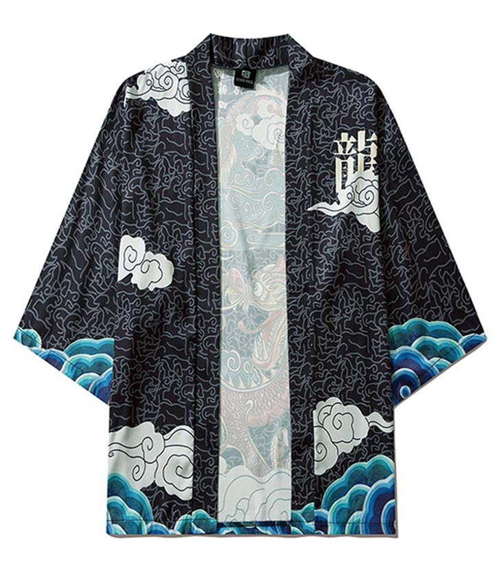 Dragon Print Kimono