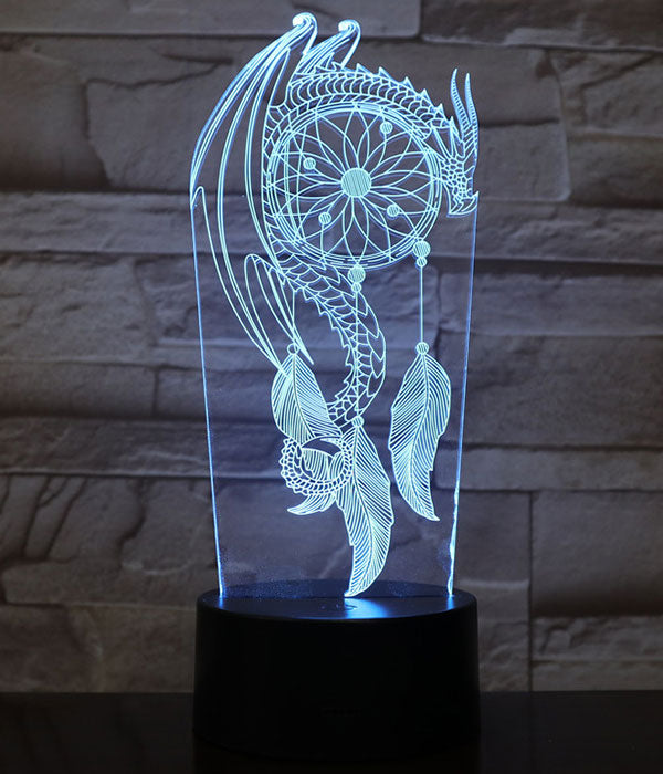 Lampe Dragon Attrape Rêve