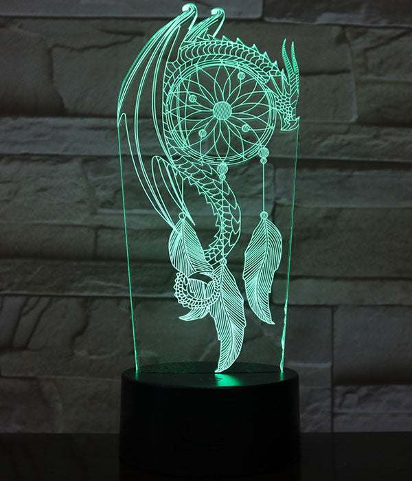 Lampe Dragon Attrape Rêve