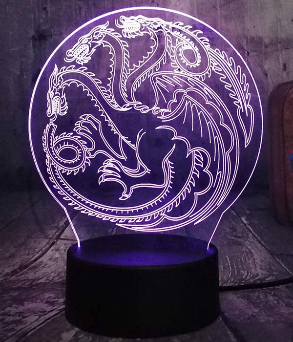 Lampe Dragon Targaryen