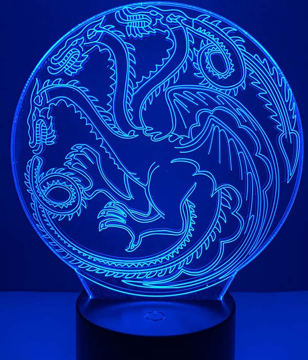 Lampe Dragon Targaryen