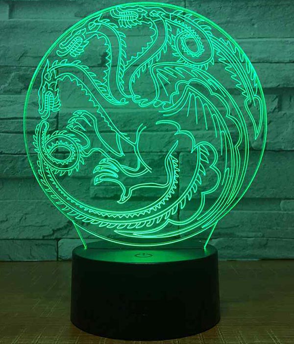 Lampe Dragon Targaryen