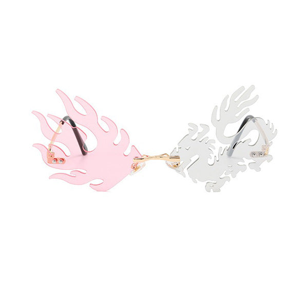 Lunette Blanc Et Rose