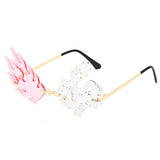 Lunette Blanc Et Rose
