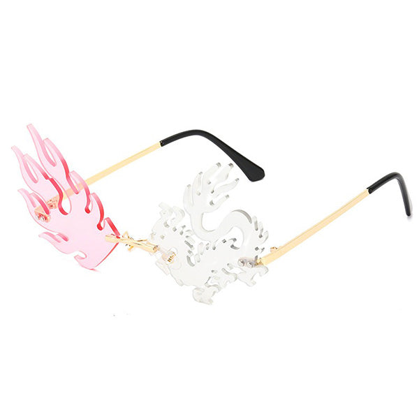 Lunette Blanc Et Rose