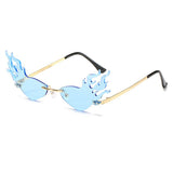Lunette Flamme Bleu