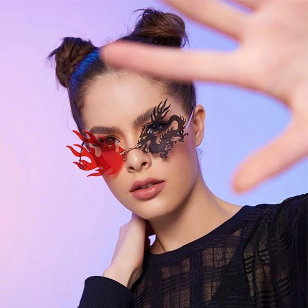 Lunette Rouge Et Noir