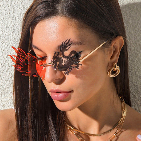 Lunette Rouge Et Noir