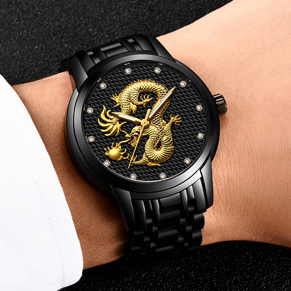 Montre Quartz Japonais Dragon Naga