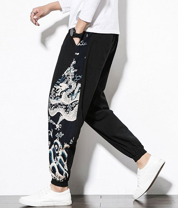 Pantalon Dragon Asiatique