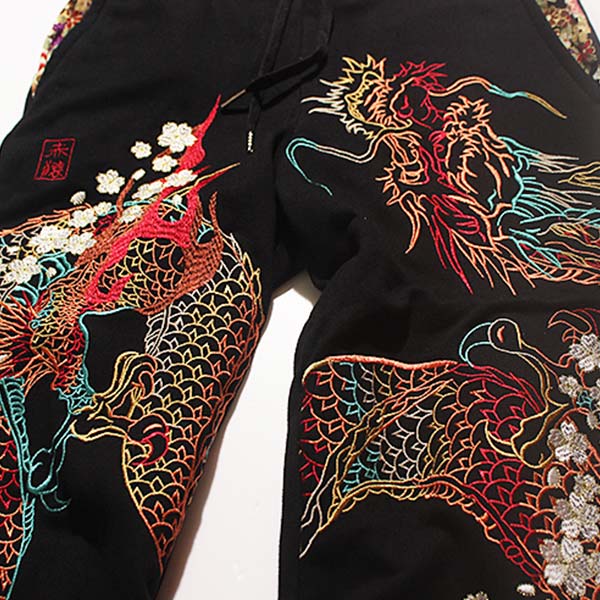 Pantalon Dragon Brodé