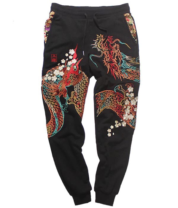 Pantalon Dragon Brodé