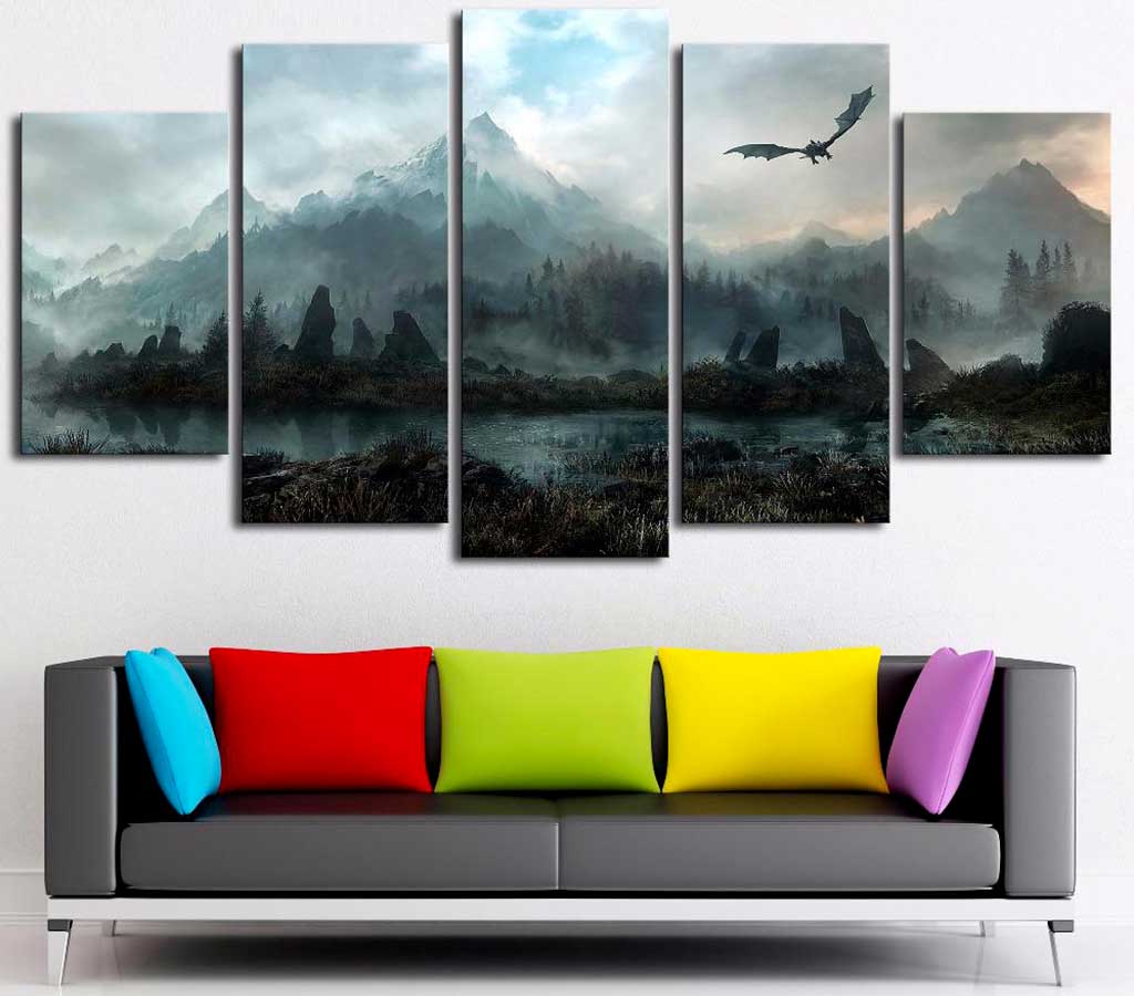peinture chambre dragon
