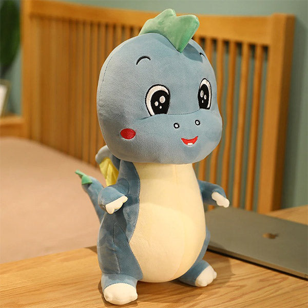 Peluche Dragon Cartoon Bleu