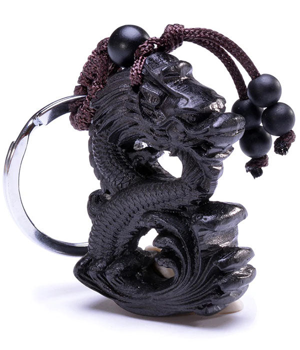 Porte Clé Dragon Bois D'Ébène